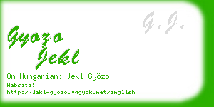 gyozo jekl business card