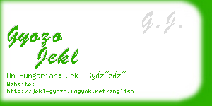 gyozo jekl business card